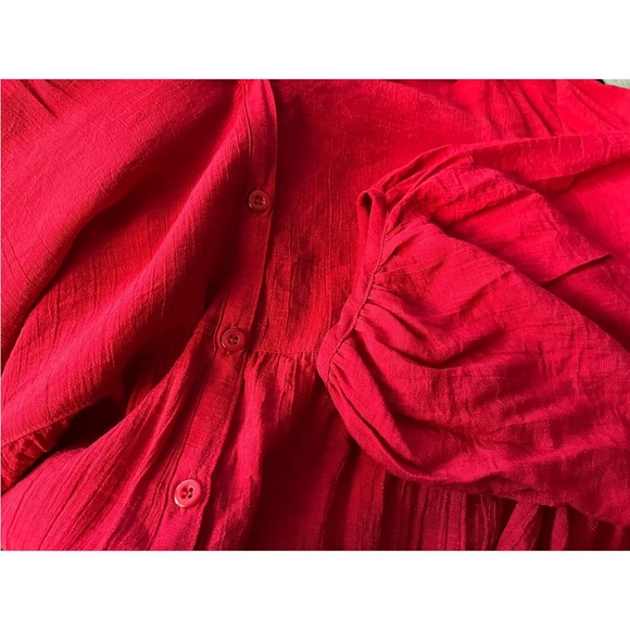 UMGEE USA Red Tiered Tunic Plus Size B56 1X - Picture 4 of 5